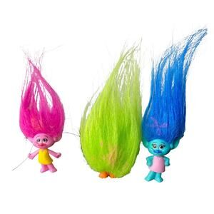 Troll Dolls Hasbro 2015 Poppy Dreamworks Smidge Mini Toy Figures Cake Toppers